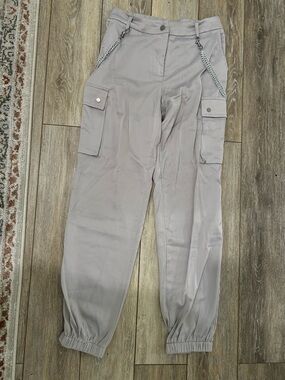 Hera Collection Pale Gray Elastic Waist Pants